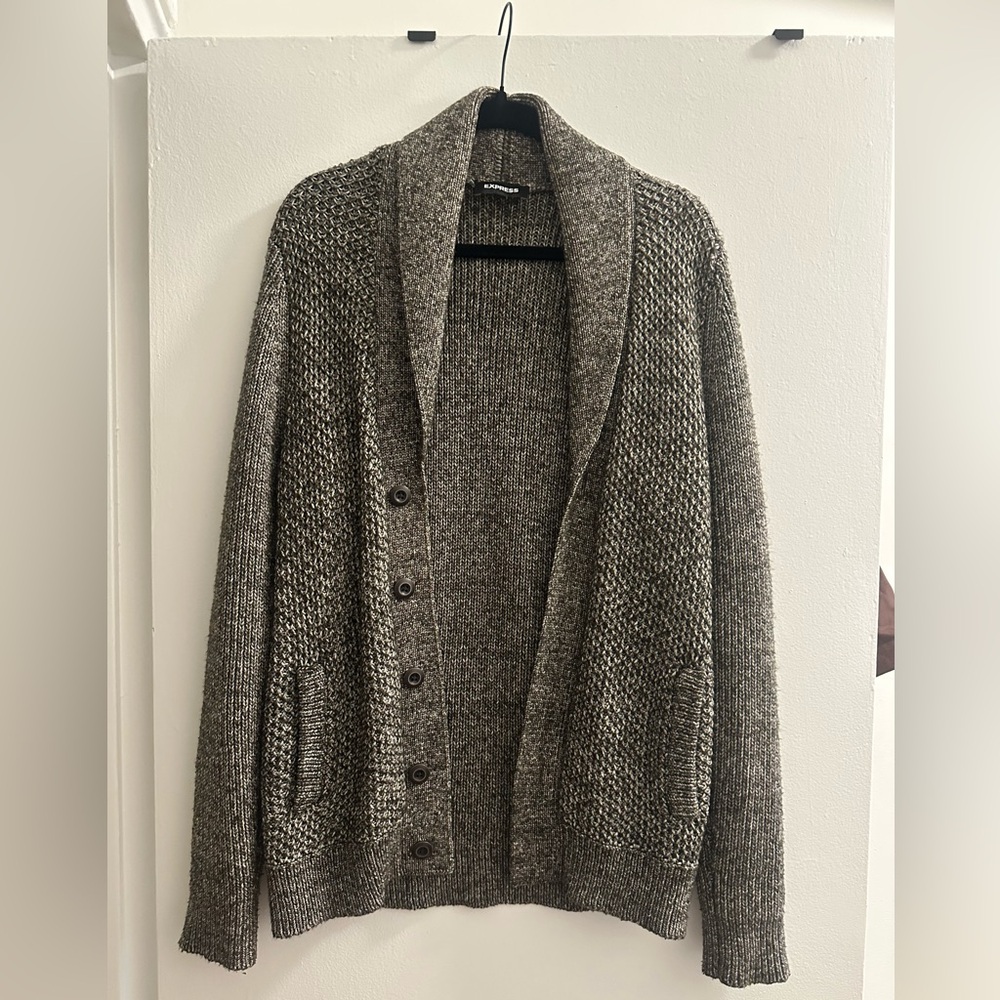 Express Brown Cardigan Sweater